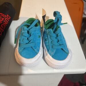 Converse One Star Suede OX Hawaiian Ocean Blue Green Toddler Shoes size 2
